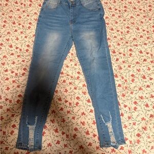 Stylish Kids Blue Distressed Jeans